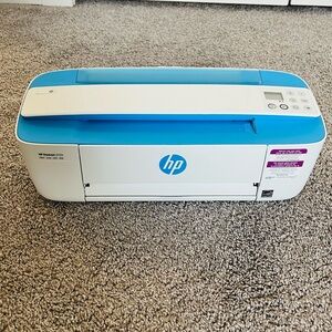 HP Compact All-in-One Printer in White and Blue
